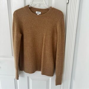 J. Crew Women's Extra Soft Crewneck Tan Sweater | Extra Small